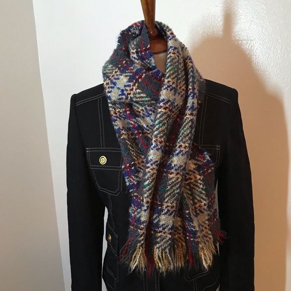 V. FRAAS Accessories - V. Fraas Plaid Acrylic Scarf
